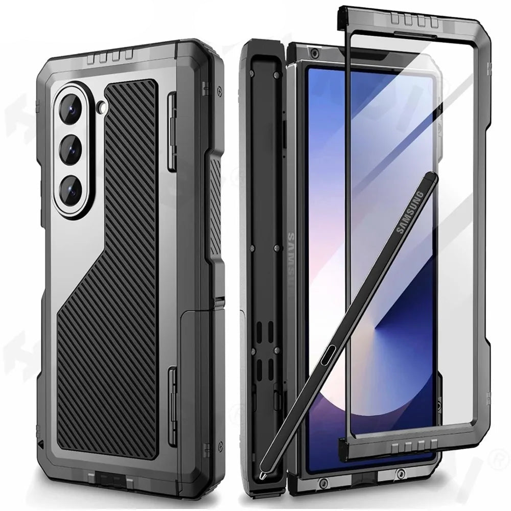 Galaxy Z Fold 7 Metal Bumper Heavy Duty Shockproof Cover