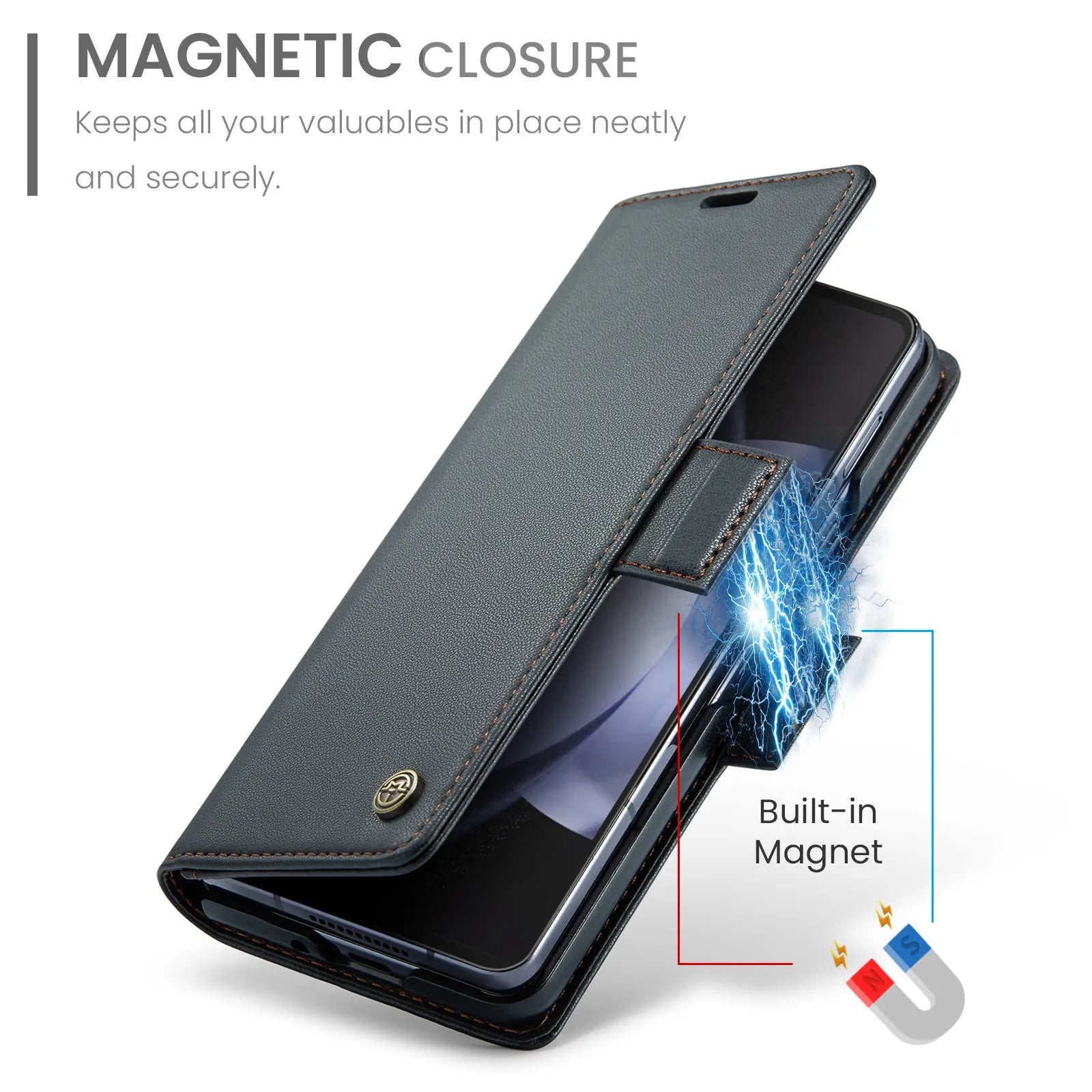 Magnetic Durable Galaxy Z Fold 7 Wallet Card Holder Cover