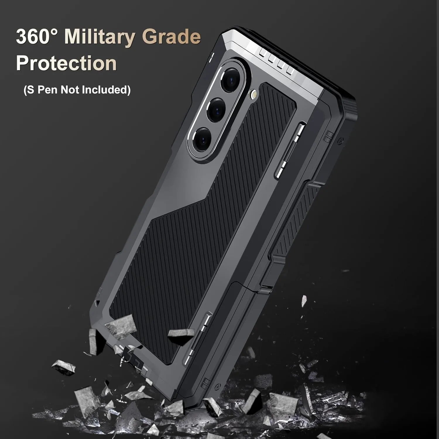 Galaxy Z Fold 7 Metal Bumper Heavy Duty Shockproof Cover