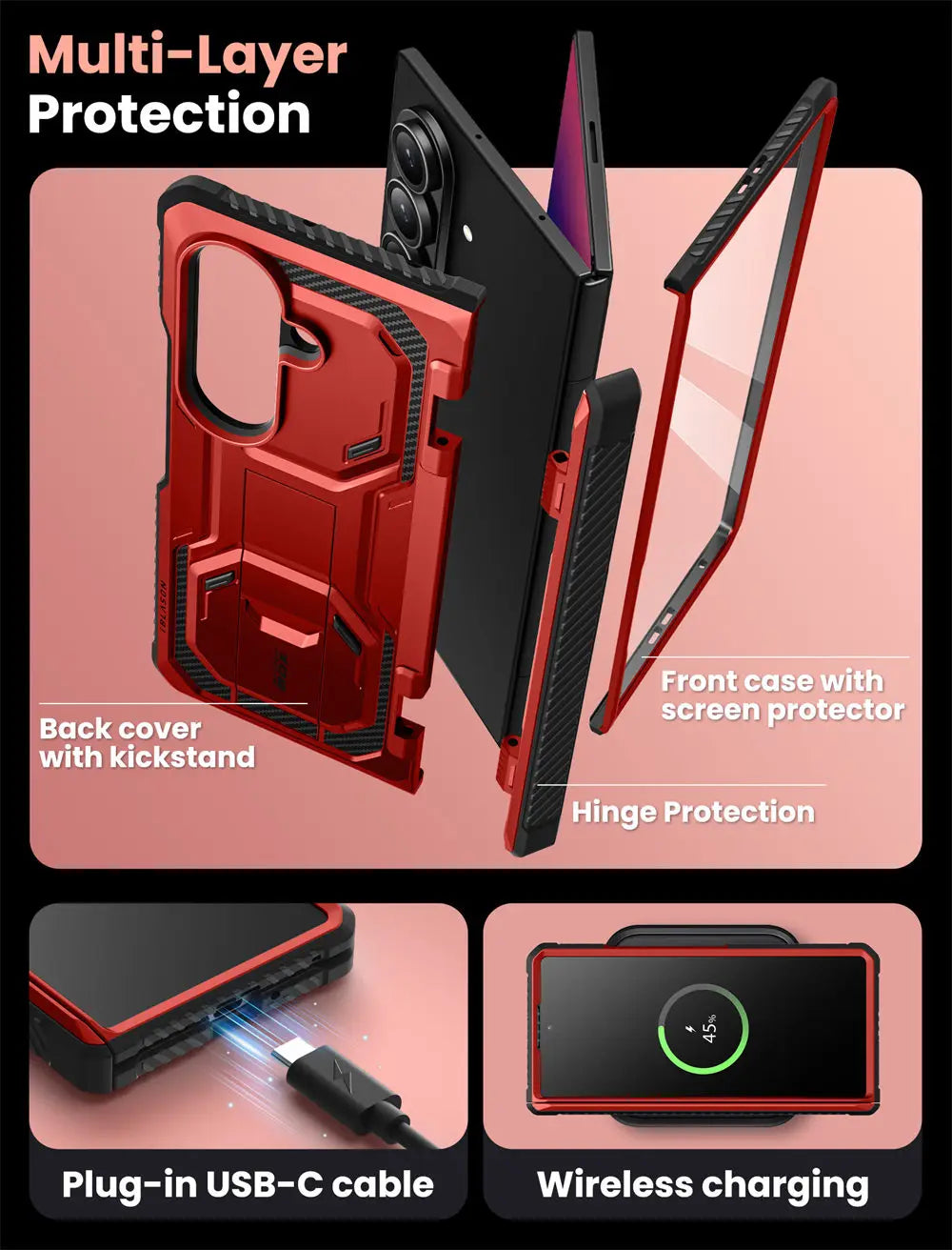 I-BLASON Z Fold 7 Armorbox Protective Phone Case