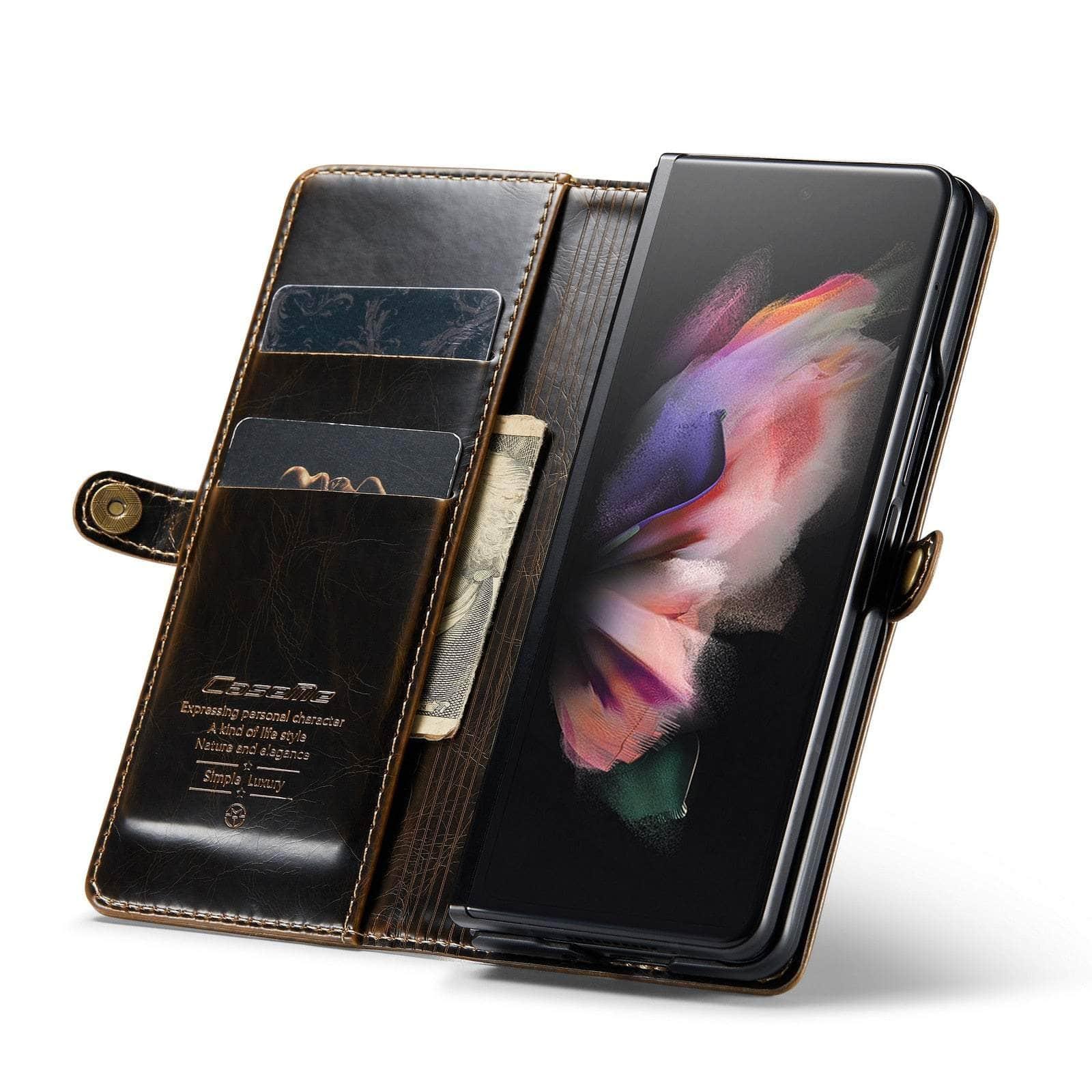 Business Leather Galaxy Z Fold 5 Card Pocket