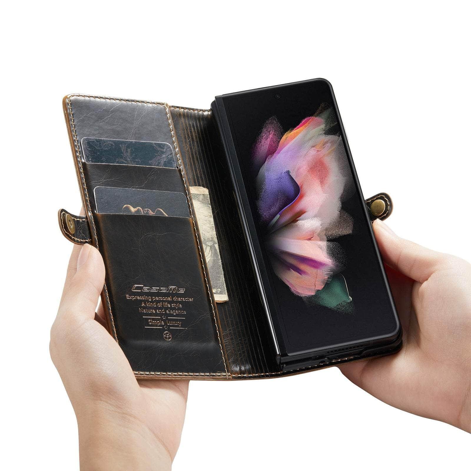 Business Leather Galaxy Z Fold 5 Card Pocket