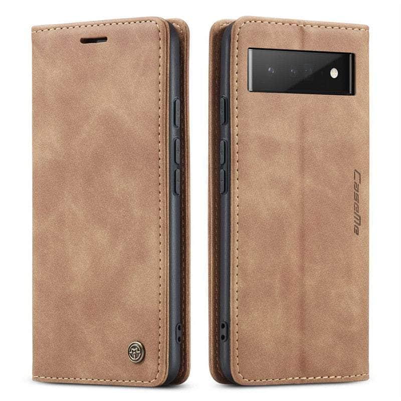 Casebuddy Brown / Google Pixel 8 CaseMe Google Pixel 8 Magnetic Flip Case