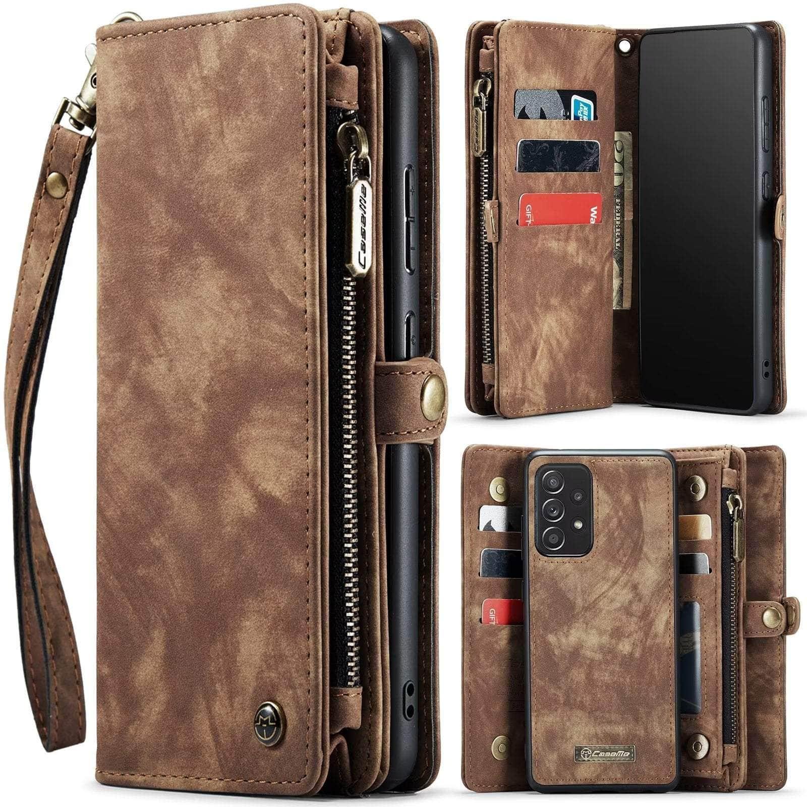 Casebuddy brown / Samsung A34 Detachable Galaxy A34 Wallet Case