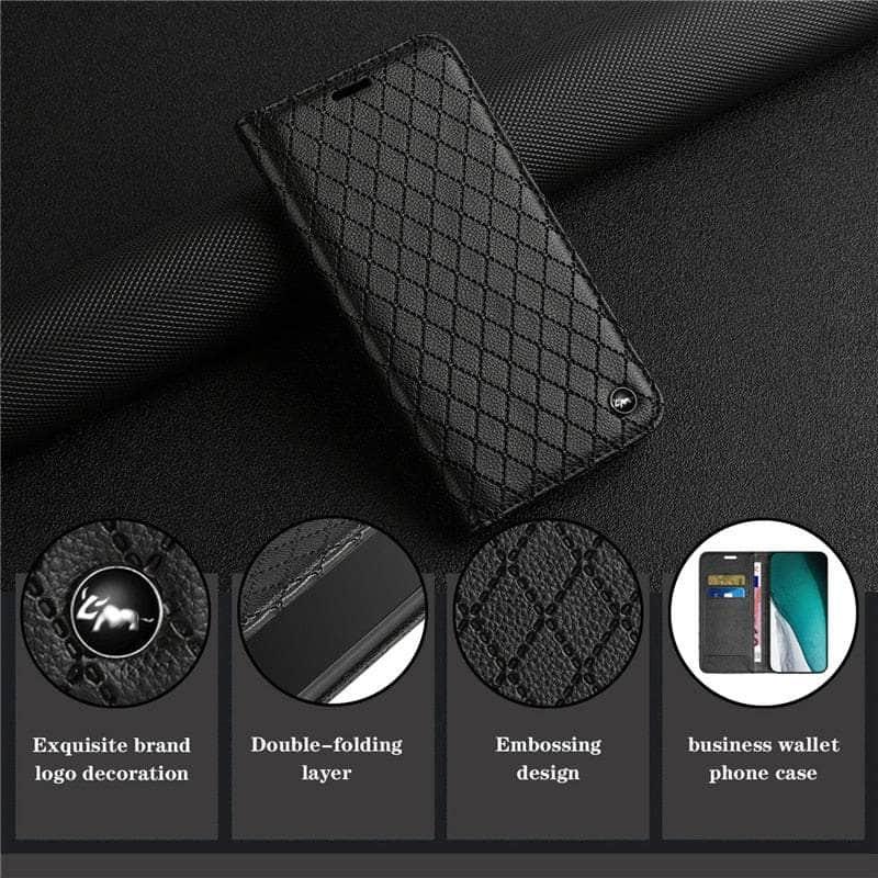 Casebuddy Embossing Samsung Galaxy A24 Vegan Leather Wallet