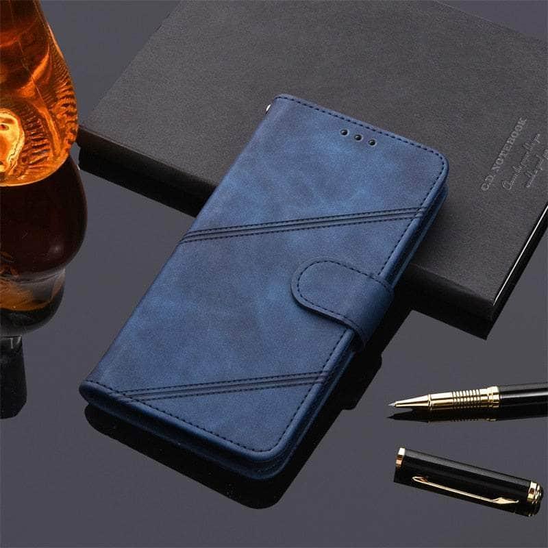 Casebuddy K2-Blue / Galaxy A54 5G Flip Leather Wallet Galaxy A54 Case