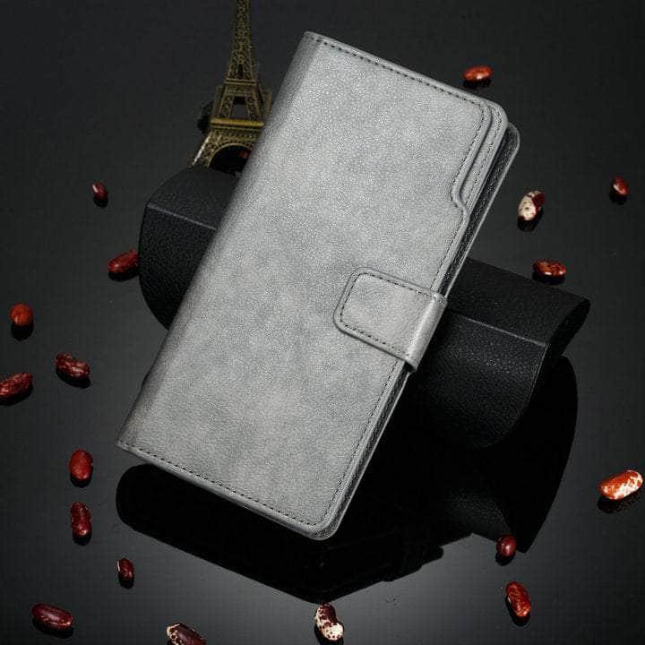 Casebuddy Gray / Galaxy A24 5G Galaxy A24 2023 Flip Multi Card Pocket Wallet Shell