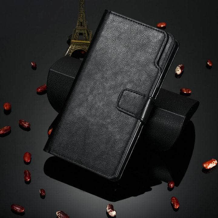 Casebuddy Black / Galaxy A24 5G Galaxy A24 2023 Flip Multi Card Pocket Wallet Shell