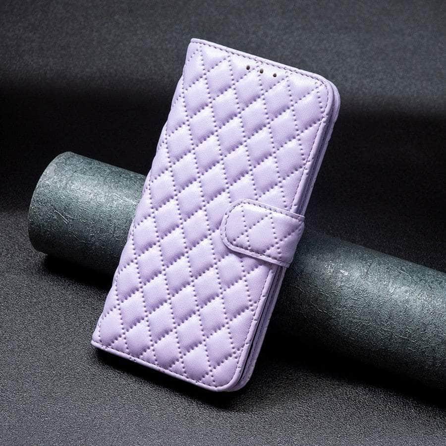 Casebuddy Purple / Galaxy A24 4G Galaxy A24 Small Fragrance Leather Case