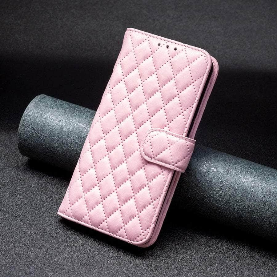 Casebuddy Pink / Galaxy A24 4G Galaxy A24 Small Fragrance Leather Case