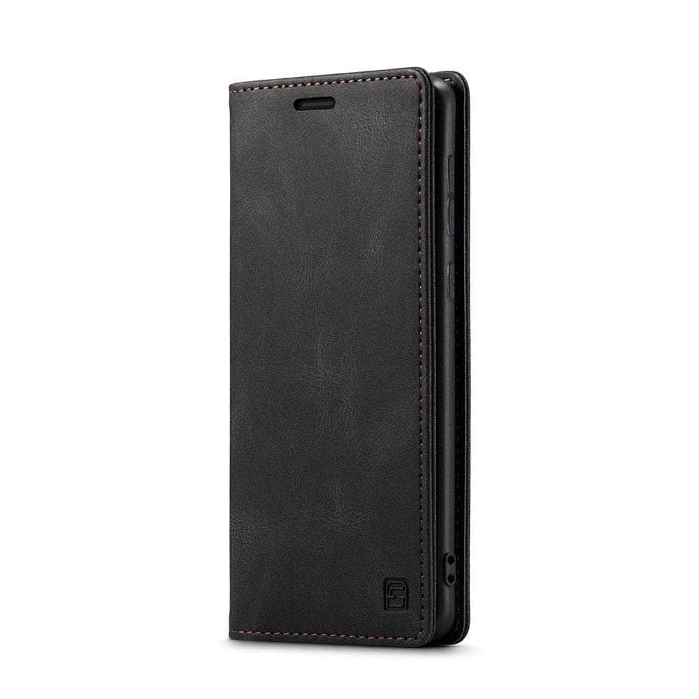 Casebuddy Black / Galaxy A54 5G Galaxy A4 54G Flip Vegan Leather Cover