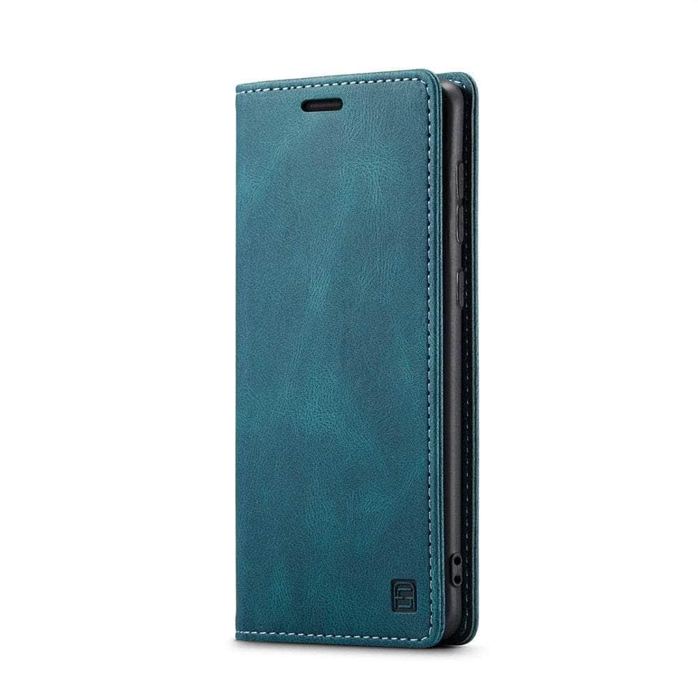Casebuddy Blue / Galaxy A54 5G Galaxy A4 54G Flip Vegan Leather Cover