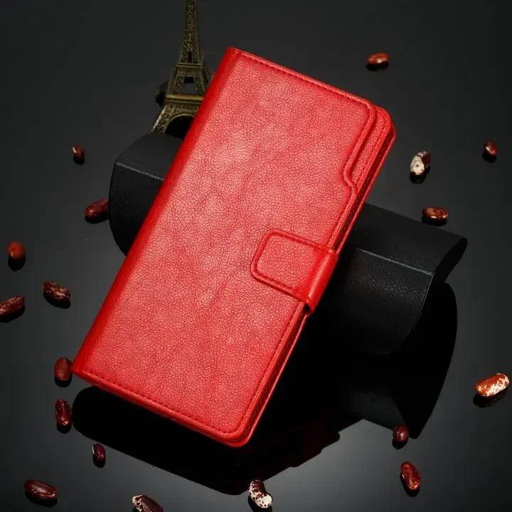 Casebuddy Red / Galaxy S24 Ultra Galaxy S24 Ultra Flip Wallet Book Leather Case