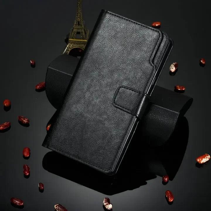 Casebuddy black / Galaxy S24 Ultra Galaxy S24 Ultra Flip Wallet Book Leather Case