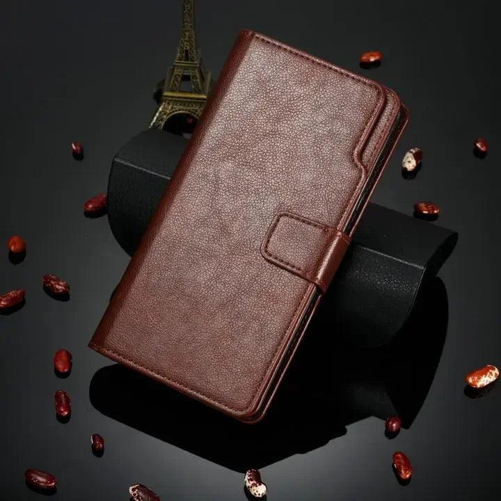 Casebuddy Brown / Galaxy S24 Ultra Galaxy S24 Ultra Flip Wallet Book Leather Case
