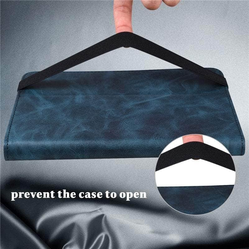 Casebuddy Galaxy Tab S9 Luxury Vegan Leather Wallet Stand