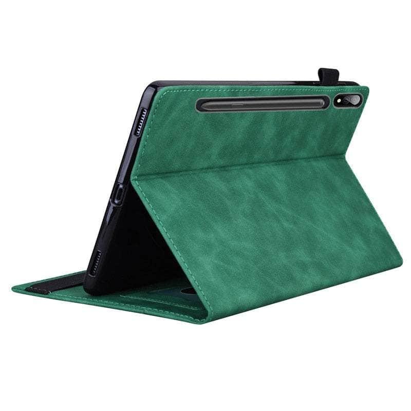 Casebuddy Galaxy Tab S9 Luxury Vegan Leather Wallet Stand