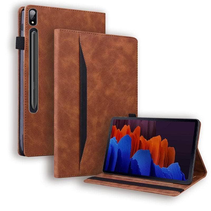Casebuddy Galaxy Tab S9 Luxury Vegan Leather Wallet Stand