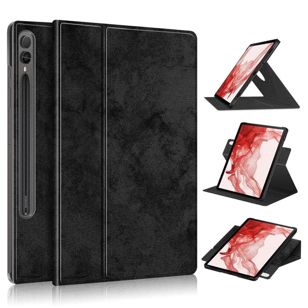 Casebuddy Black / Tab s9 plus 12.4 Galaxy Tab S9 Plus 2023 Pencil Holder 360 Cover