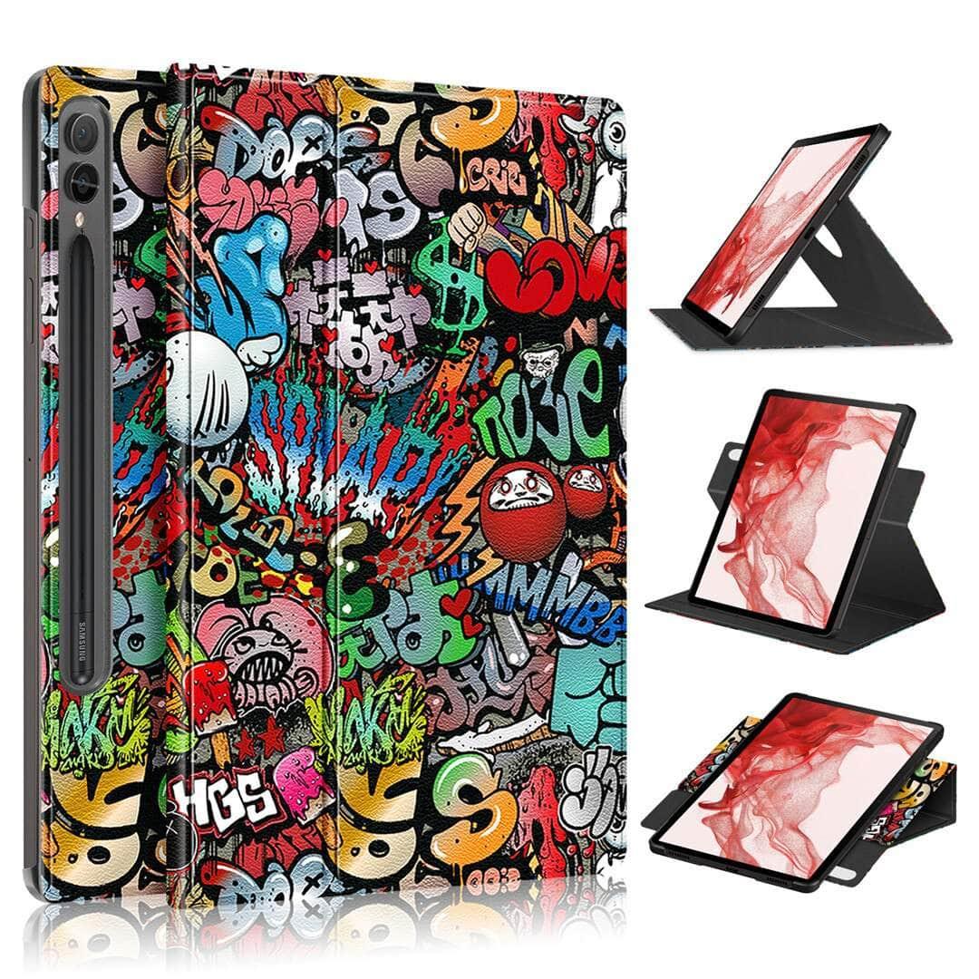 Casebuddy TY / Tab s9 plus 12.4 Galaxy Tab S9 Plus 2023 Pencil Holder 360 Cover