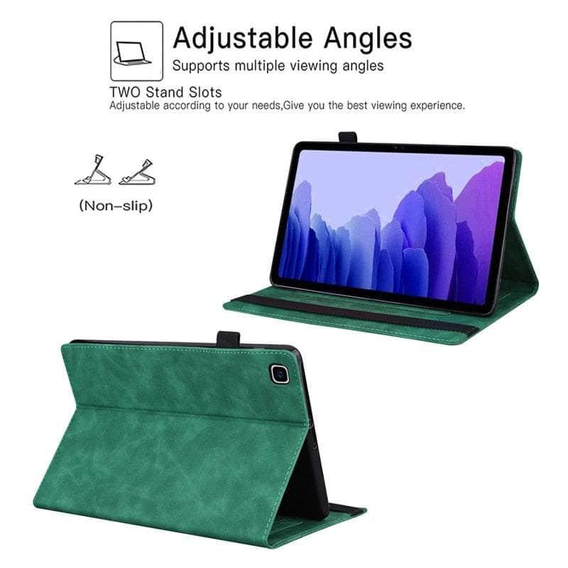 Casebuddy Galaxy Tab S9 Plus Luxury Vegan Leather Wallet Stand