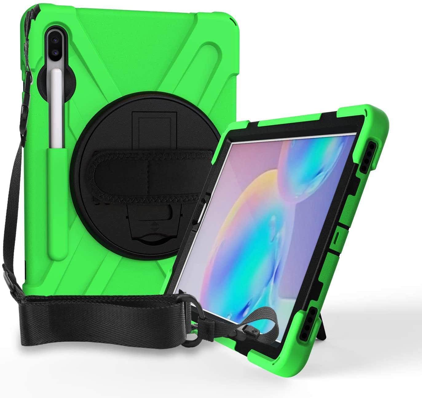 Casebuddy Green / S9 Plus 12.4 inch Galaxy Tab S9 Plus Shockproof Kids Tablet Stand