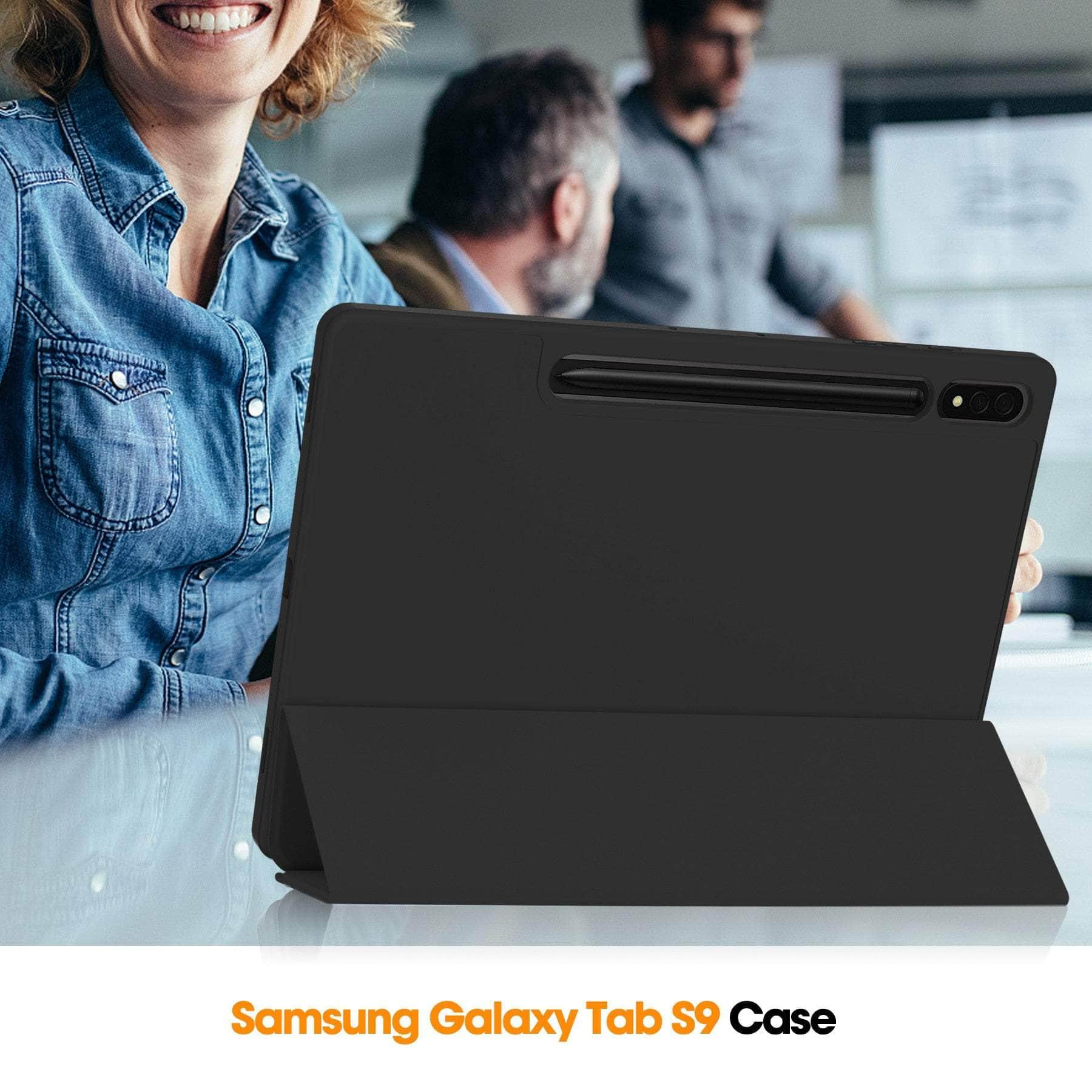 Casebuddy Galaxy Tab S9 Plus Smart Case Pencil Holder