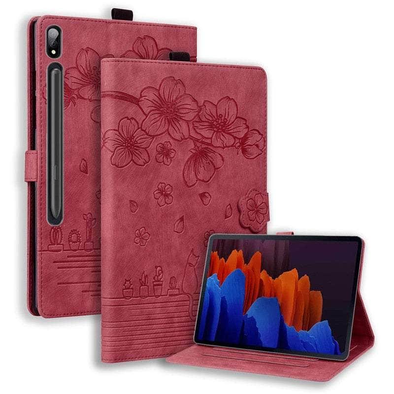 Casebuddy Galaxy Tab S9 Ultra Luxury Vegan Leather Wallet