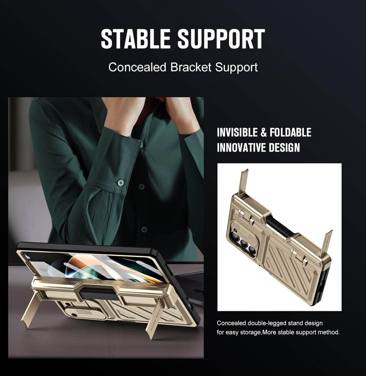 Casebuddy Galaxy Z Fold 5 Rugged Armor Pen Slot Case