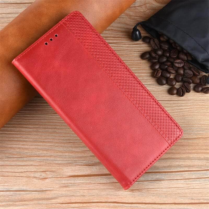Casebuddy red / Google Pixel Fold Google Pixel Fold Luxury Flip Leather Wallet
