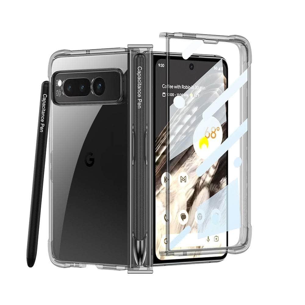 Casebuddy Black / For Pixel Fold Google Pixel Fold Pen Holder Shockproof Case