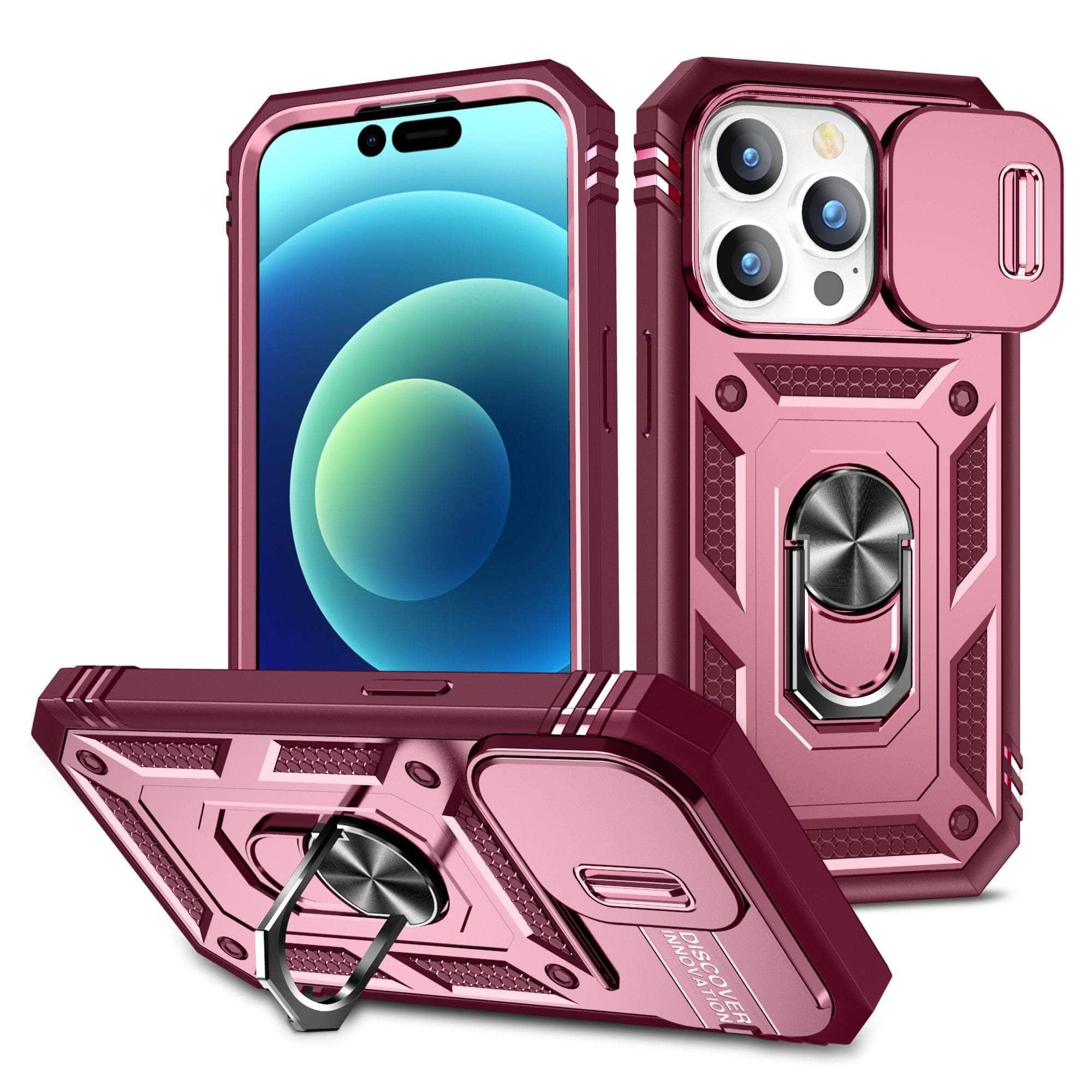 Casebuddy Pink / iPhone 15 Plus iPhone 15 Plus Armor Designed Shockproof Rugged Military Case