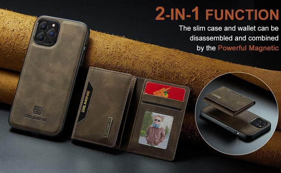 Casebuddy iPhone 15 Plus Magnetic Split Body Wallet Case