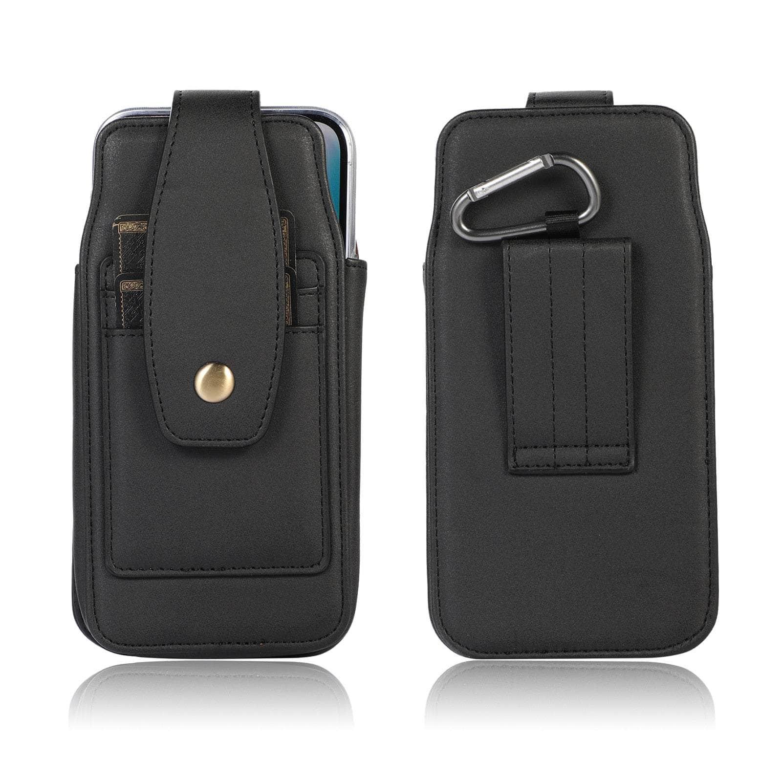 Casebuddy Black / For Galaxy Z Fold 4 Leather Belt Clip Galaxy Z Fold 4 Holster Pouch