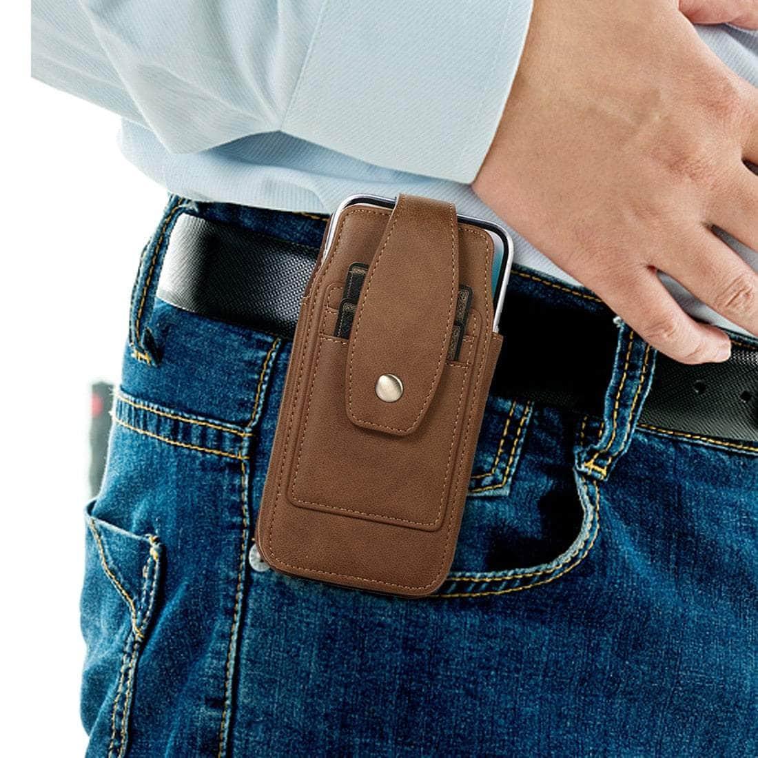 Casebuddy Leather Belt Clip Galaxy Z Fold 5 Holster Pouch