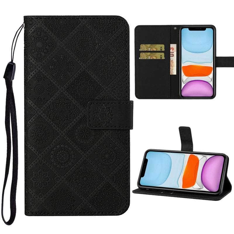 Casebuddy Leather Flip Wallet Galaxy A24 Floral Case
