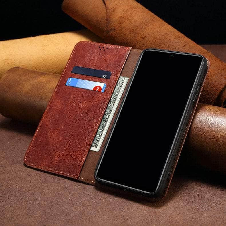 Casebuddy Luxury Galaxy A54 Vegan Leather Magnet Book