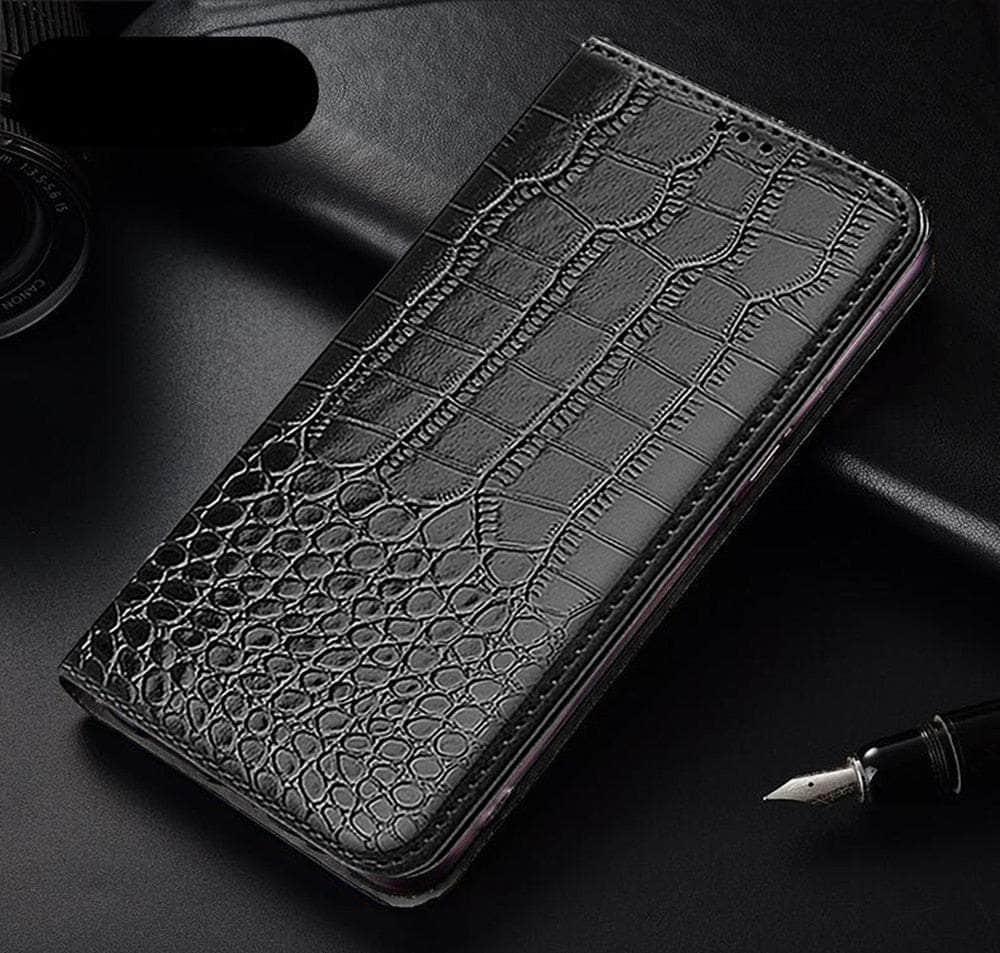 Casebuddy JZ Black / For Galaxy A14 5G Luxury Vegan Leather Galaxy A14 Wallet Case
