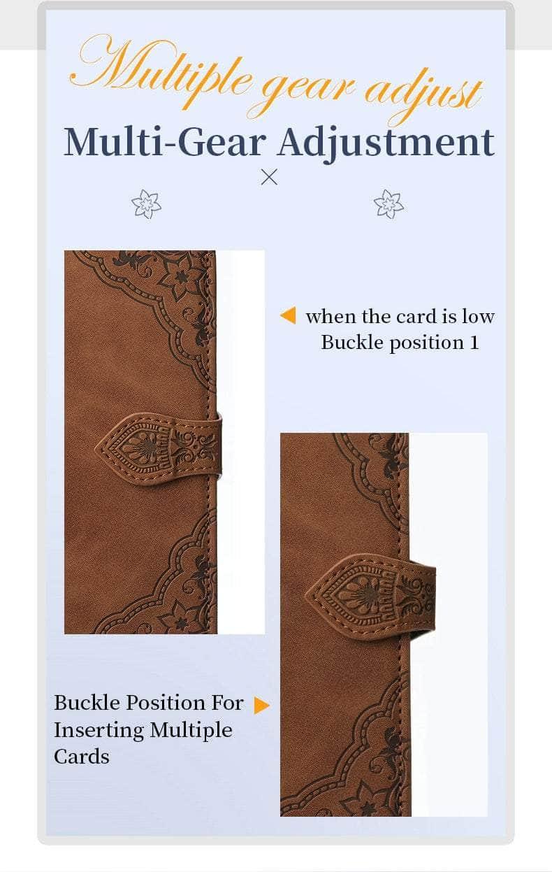 Casebuddy Luxury Zipper Leather Card Book Galaxy A24 Etui