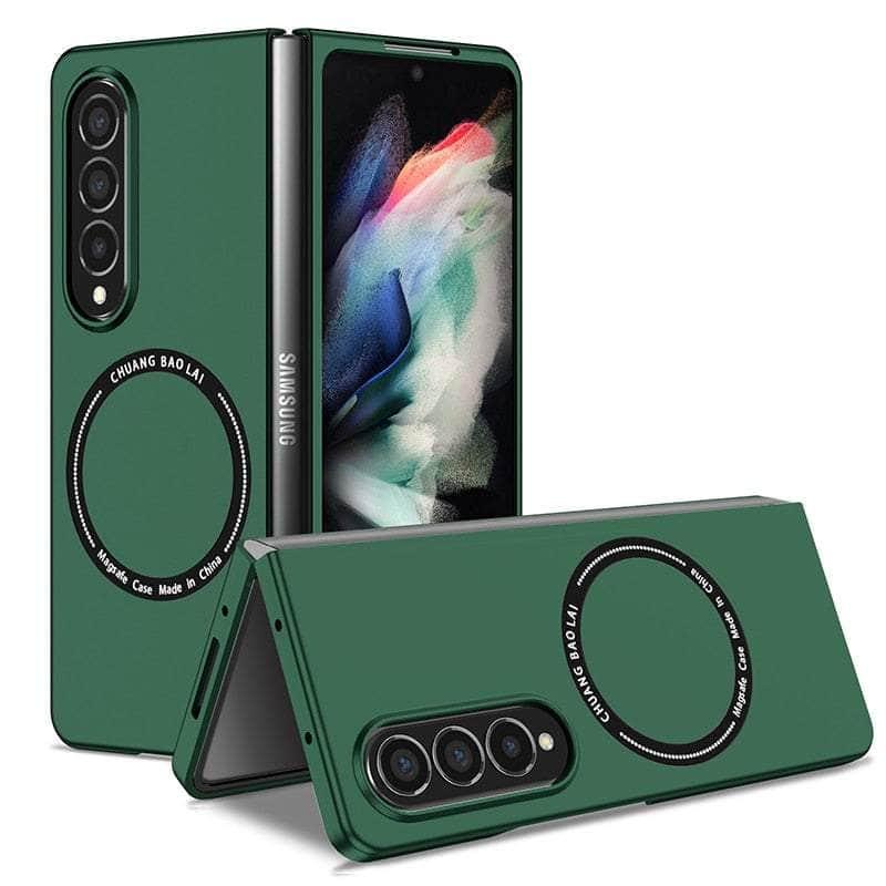 Casebuddy Green / for Galaxy Z Fold 5 Magnetic Wireless Charging Galaxy Z Fold 5 Case