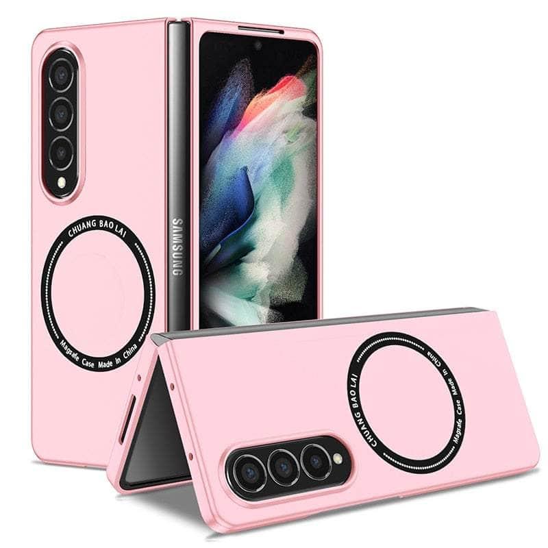 Casebuddy Pink / for Galaxy Z Fold 5 Magnetic Wireless Charging Galaxy Z Fold 5 Case