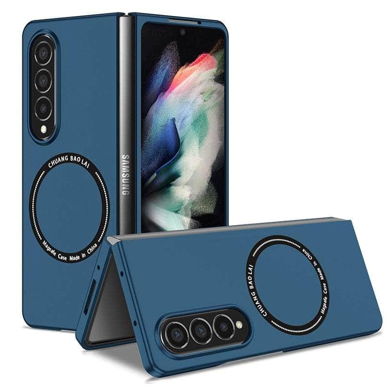 Casebuddy Blue / for Galaxy Z Fold 5 Magnetic Wireless Charging Galaxy Z Fold 5 Case