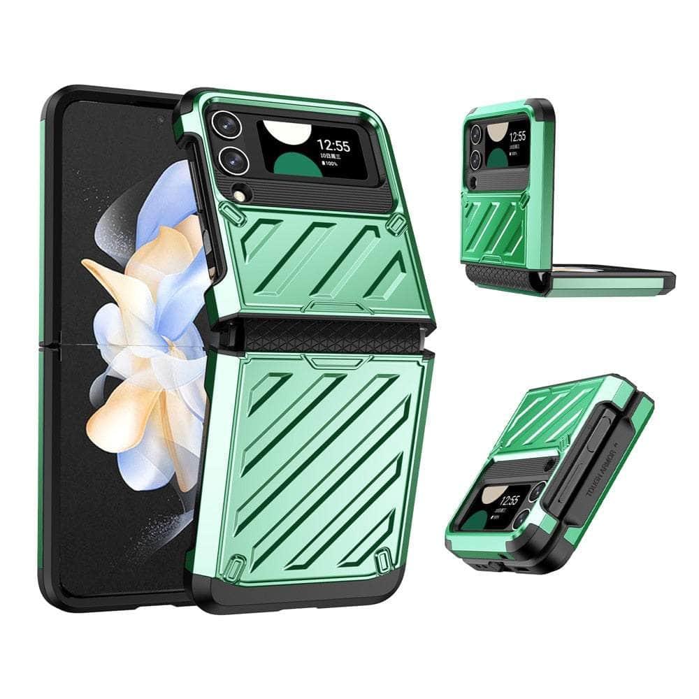 Casebuddy Green / For Galaxy Z Flip 5 Military Grade Galaxy Z Flip 5 Defender Case