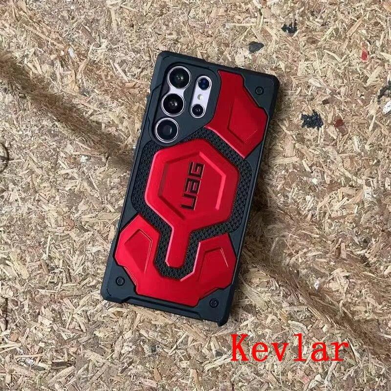 Casebuddy Red / For Galaxy S23 Ultra UAG Monarch Pro Kevlar S23 Ultra Magnetic Case