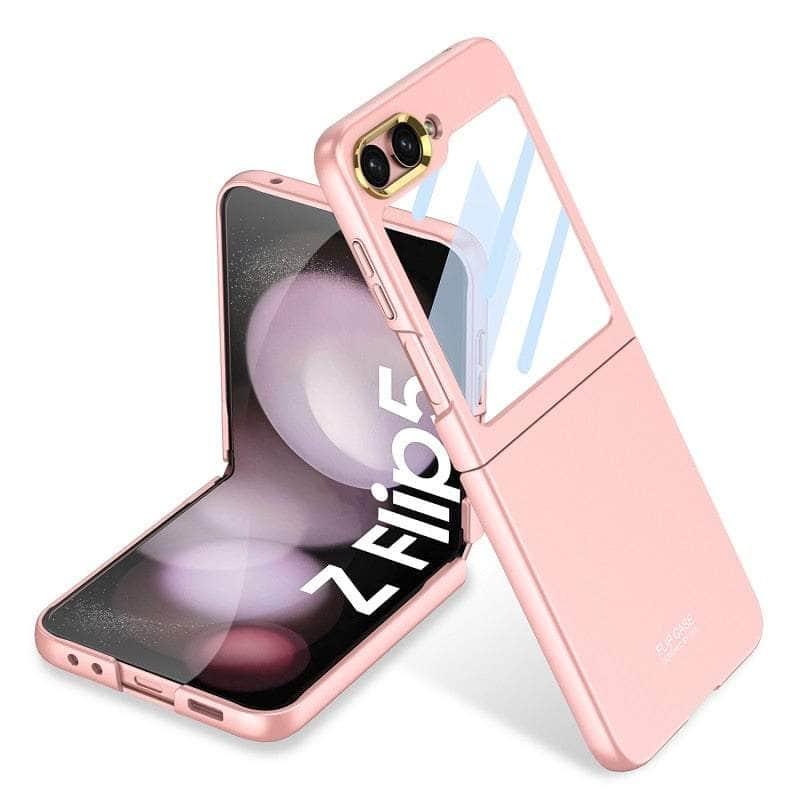 Casebuddy pink gold eye / for samsung z flip5 Ultra Thin Galaxy Z Flip 5 Case
