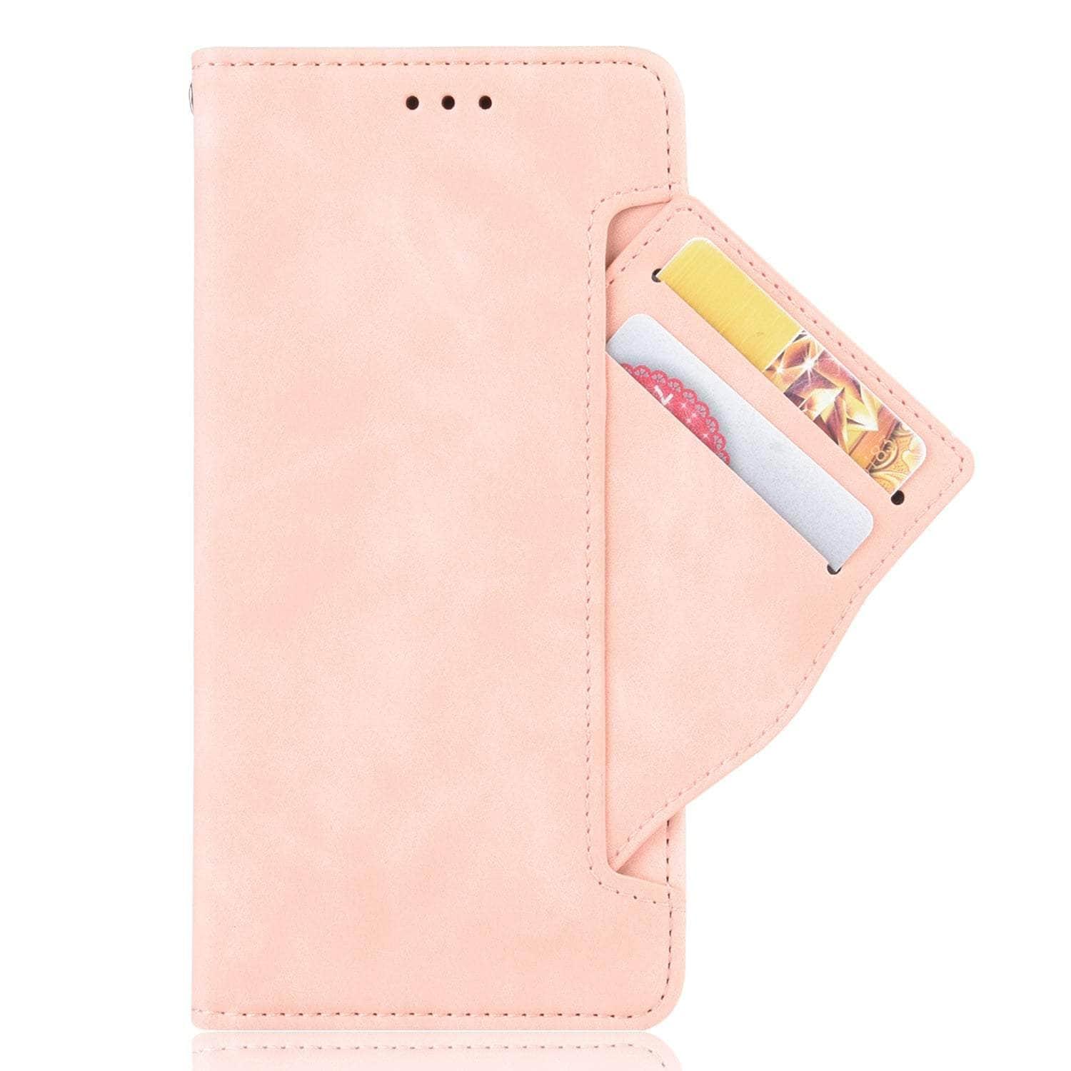 Casebuddy Pink / Samsung Z Fold 4 Vegan Leather Galaxy Z Fold 4 Pen Slot Case