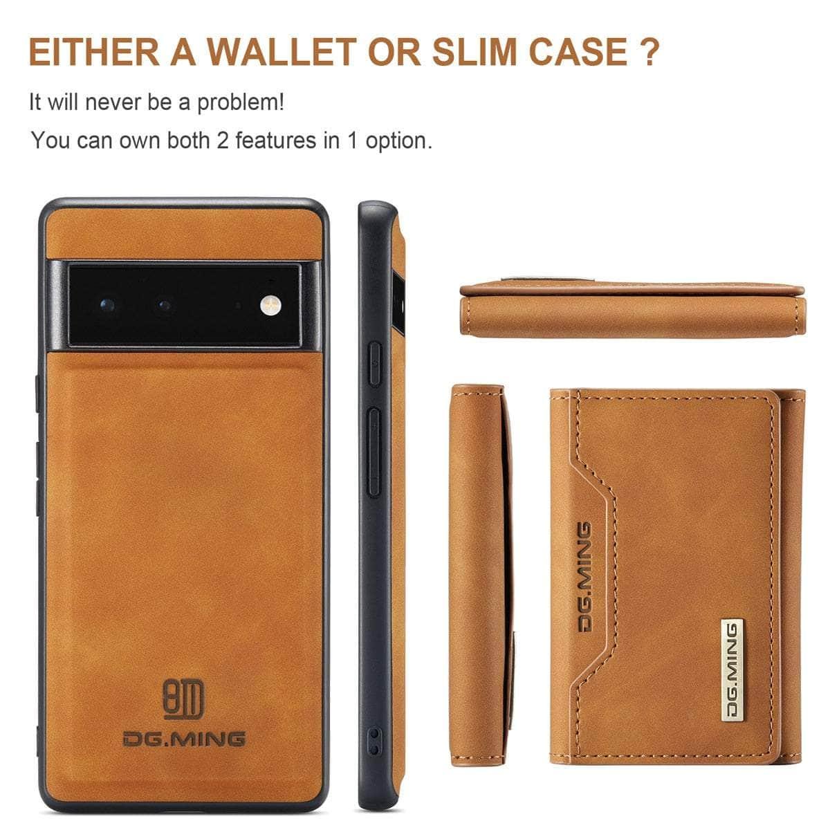 2 in 1 Detachable Pixel 6 Pro Card Pocket Wallet