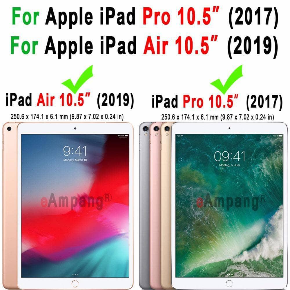 360 Degree Rotating Leather Look Smart Sleep Awake Case iPad Air 3 2019 A2152, A2123, A2154