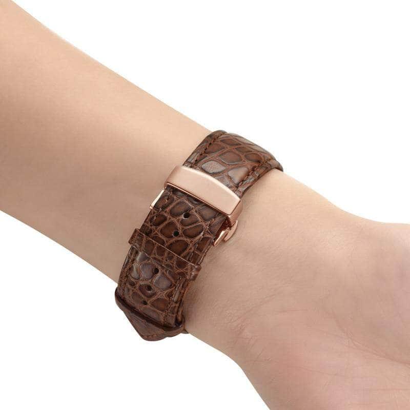 Alligator Look Leather Apple Watch 6 5 4 3 SE 44/42/40/38