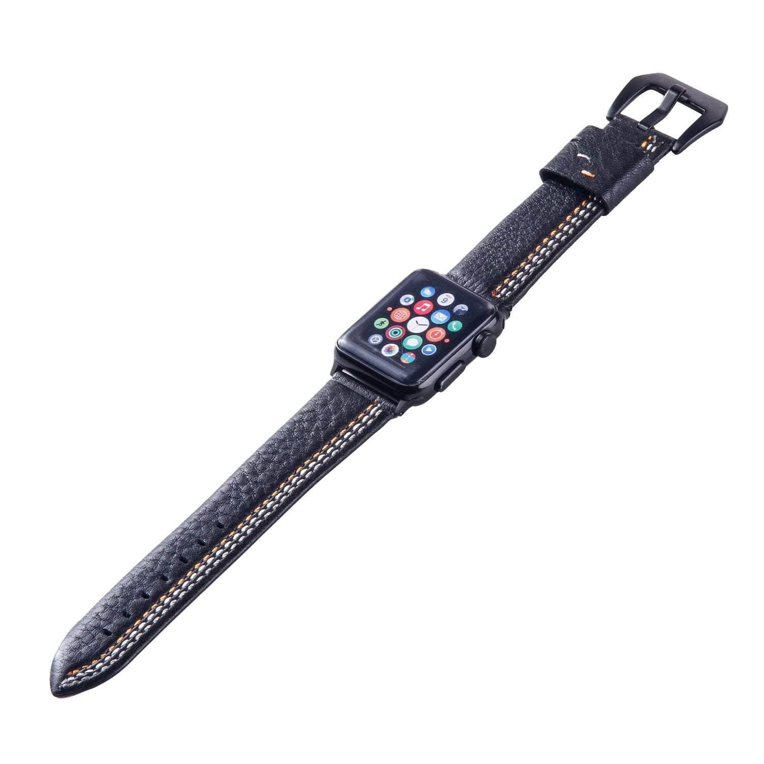 Apple Watch 6 5 4 3 SE 44/40 Wrist Strap Genuine Leather Watchband